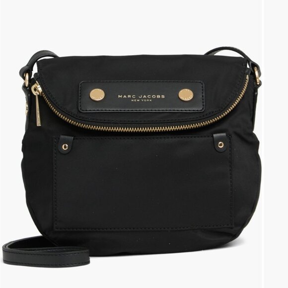 Marc Jacobs Handbags - Marc Jacobs Preppy Nylon Natasha Crossbody Bag with Gold Accents